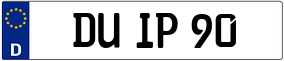Truck License Plate
